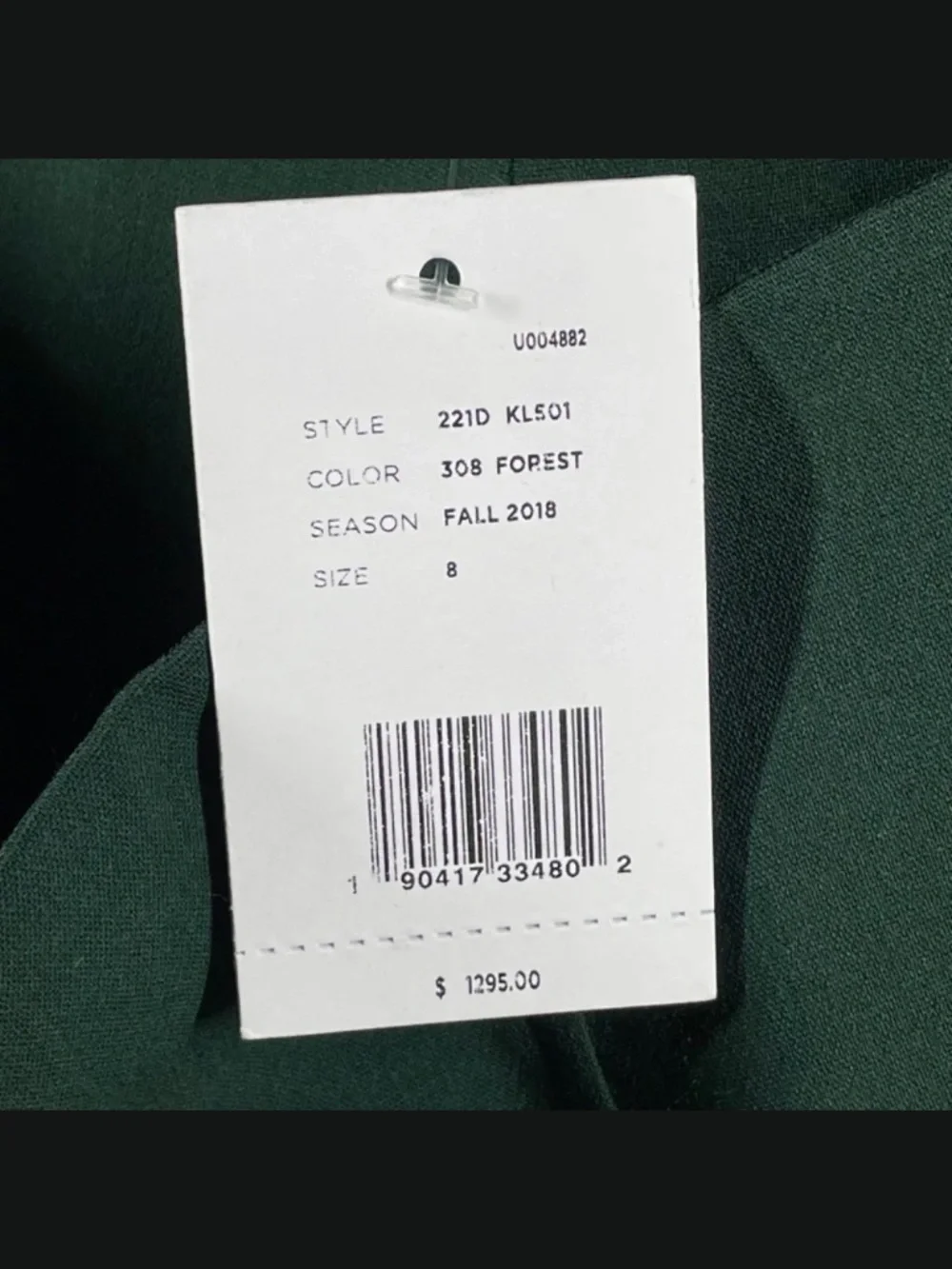 NEW Michael Kors Collection Pants Womens 8 green fit flare designer trouser